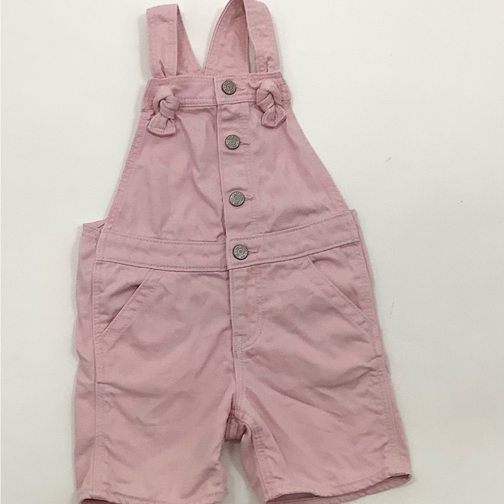 Gap Shorterall Shorts Overall Girls 2T Pink Denim Jeans